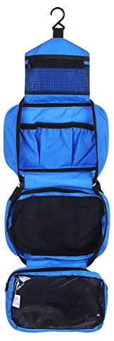 CYBERNOVA Kulturbeutel Kosmetiktasche Reise Kulturtasche Wasserdicht Waschtasche Reise Kulturtasche toiletbag Waschtasche Wasserdicht, Kulturbeutel Kosmetiktasche Zum Aufhängen faltbar (blau)