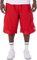 Pro Club Herren Basketball-Shorts aus schwerem Netzstoff - Rot - Klein