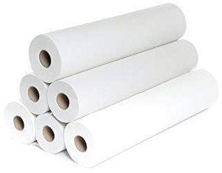 Draps D'examen Gaufré - Pure Ouate Blanche 2x18g/m² - Carton De 9 Rouleaux - Type 135 Formats - Dimension 50x35cm - Ft10032 - Fabricant Français