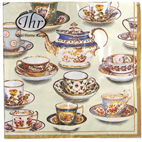 Victorian & Albert Museum Five o clock tea cream Teacups luxury paper napkins new 20