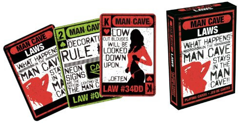 Aquarius Man Cave Gesetze Spielkarten