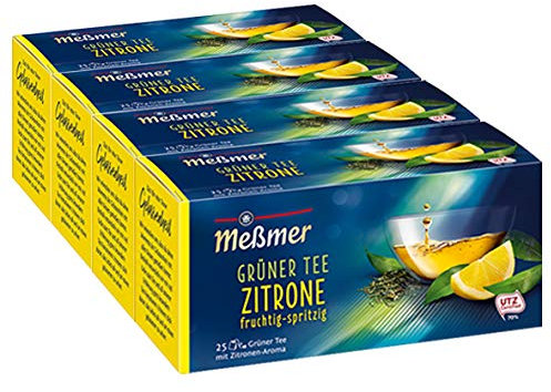 Meßmer Grüner Tee Zitrone 25 TB, 4er Pack (4 x 43.75 g)