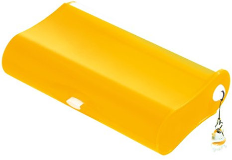 HAN 996-65 Schul-Etui 3-Fach COOL, Geniale Schlamperbox mit 3 Fächern und Pinnwand, transluzent-gelb- weitere Farben auswählbar