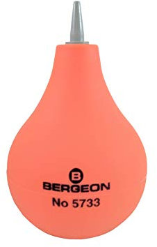 Fuelle Bergeon con punta de PVC y válvula de fondo - Soplador Bergeon 5733 - Herramienta de Relojero