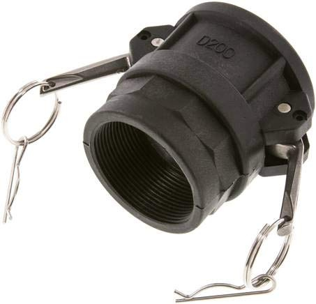 Kamlock-Kupplung (D) Rp 2(IG), Polypropylen Werkstoff:Polypropylen* Gewinde:Rp 2 DN:50 (2) mm PN:6