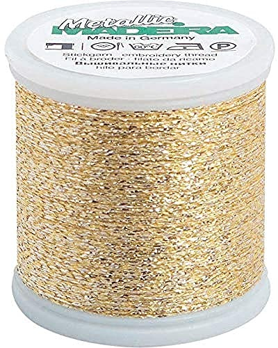 Madeira M9842-037 Thread, 70% Polyamide/30% Metallised Polyester, 037 Blue, 200 m