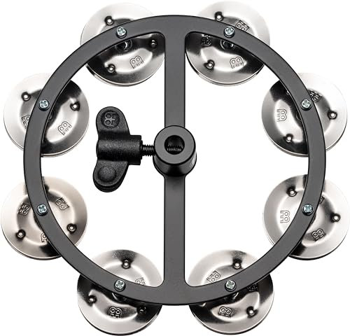 Meinl PercussionHTHH1BK - HiHat Pandereta abrazaderas de acero, de una hilera