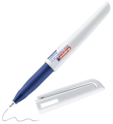 Edding Fineliner mit metallgefasster Spitze, weicher Griffzone 0,5mm schwarz/grün/blau/rot