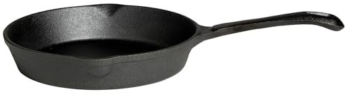 Paella World International Gusspfanne mit Stiel, 25 x 5 cm, innen/außen schwarz