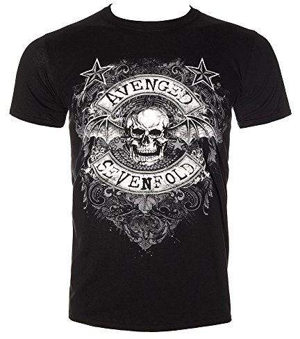 Avenged Sevenfold Star Flourish T Shirt (Schwarz)