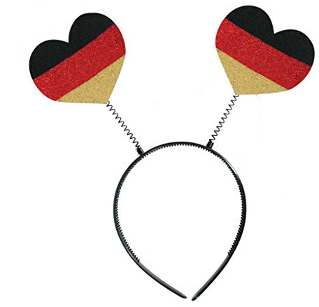 KarnevalsTeufel.de Wabbles Fan Herz Haarreif mit Wackeleffekt Wackelherzen