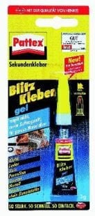 Pattex Sekundenkleber Ultra-Gel, WA 98, transparent, 3g VE=