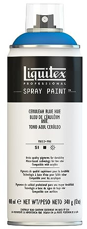 Liquitex 4450470 Professional Acryl Spraydose 400ml – Coelinblau Imit. – Lichtecht, frostbeständig, mattes Finish, für Innen- & Außenbereich