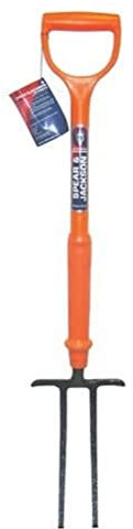 Spear & Jackson 2PF/INS12 Insulated 2 Prong Contractors Fork,Orange