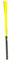 70% Fibreglass Pick Handle 900mm Yellow Pick Axe Mattock Rubber Shaft TE749