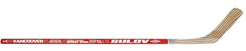 SULOV Mazza da Hockey su Ghiaccio Vancouver Sinistra Curva, Rosso, 115 cm, hokejsul115l