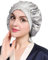 LilySilk 100% Maulbeerseide Schlafmütze rutschfest verstellbar und atmungsaktiver Kopfbedeckung Seidenhaube zum Schlafen Nachtmütze mit elastischem Band für alle Haartypen,Silbergrau