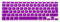 Se7enline Compatible with macbook Keyboard Skin Cover European Keyboard Layout Purple for UK Macbook Pro 13 15 17 with/without Retina Display and Macbook Air 13 inch Skin Protector, Purple