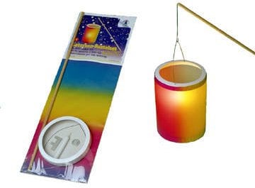 Ursus 6730000 - Laternen-Bastelset, mit Regenbogen-Transparentpapier, ca. 20 x 15,3 cm