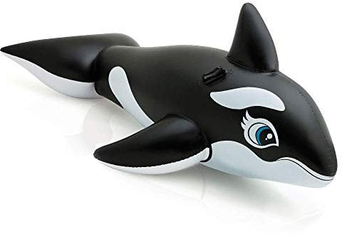 Intex Aufblasbarer Wal für Kinder 1,93m Schwimmbad Swimmingpool Spaß Zubehör