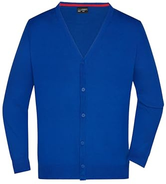 James & Nicholson Herren Strickjacke - Leichter Cardigan aus hochwertiger Baumwolle