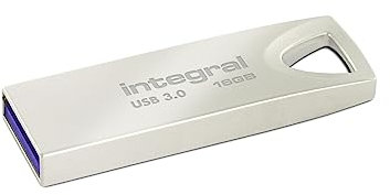 Integral 16GB USB Memory 3.2 Gen 1 Flash Drive Arc Metal Casing up to 70MB/s