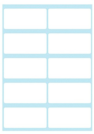 Herlitz 11296597 Büroetiketten, 19 x 40 mm, 6 Bogen 10 Stück