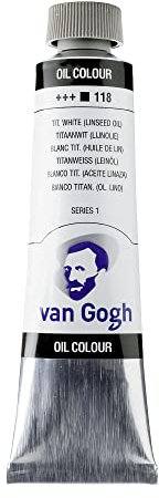 Van Gogh Series 1 - Pintura al óleo, color blanco titanio, 40 ml