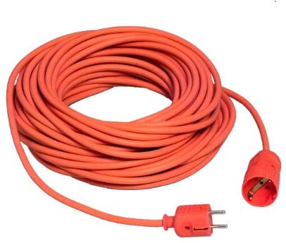 UNITEC Schuko-Verlängerung H05VV-F 3G1,5mm²,25m, orange