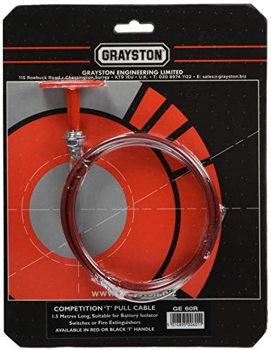Grayston T Pull Cables (Options: Red 1.5m Long)