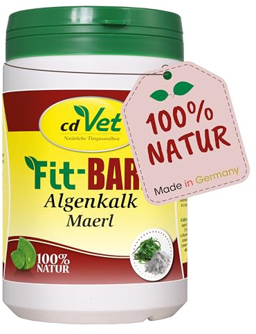 cdVet Naturprodukte Fit-BARF Algenkalk 850 g - Hund&Katze - natürliche Calciumquelle - Phosphorüberschussausgleich -Spurenelemente - 100% rein natürlicher Stoff - Rohfütterung - BARFEN -