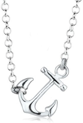 Elli Halskette Damen Anker Anhänger Maritim in 925 Sterling Silber