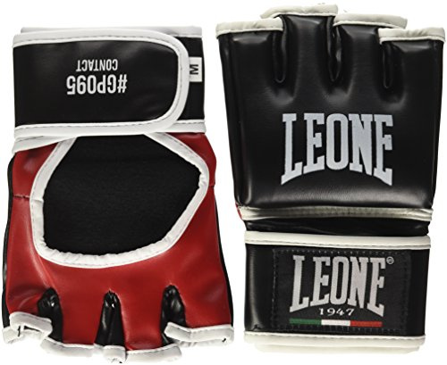 LEONE 1947, Contact Guanti MMA, Unisex – Adulto, Nero, S, GP095