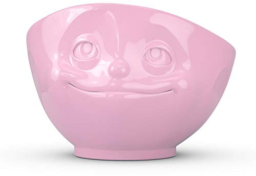 Fiftyeight TV Tasse, Bol, Crazy Love-Bol à céréales/Dessert, Porcelaine, Rose, T010521, 500 ML