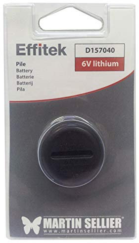 Effitek Pile Lithium 6V pour Collier 1 One