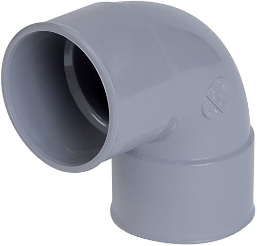 coude pvc - femelle / femelle - 87 degrés30 - diamètre 80 mm - nicoll cr88