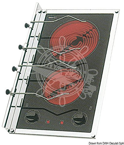 techimpex Piano Cottura vetroceramica 2 fuochi