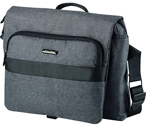 Lightpak 46165 Umhängetasche WALKER, Tragetasche aus Polyester, Laptop-Tasche bis 15 Zoll und Organizer-Fach