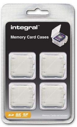 Integral SD & SDHC Card Cases - 4 Pack