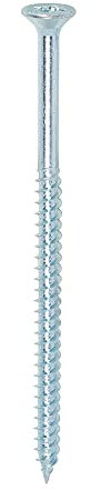 TIMCO Twin-Threaded Woodscrews - PZ - Double Countersunk - 12 x 4 - Zinc Plated - Box of 100