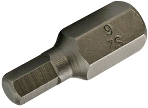 SW-Stahl 05122L 10-tlg. Schraubendrehbit-Satz 3/8 Zoll Innensechskant 6 mm | Kurze 30 mm Bits aus Chrom-Vanadium-Stahl - Robustes Schraubbits Set für Akkuschrauber und Ratschen
