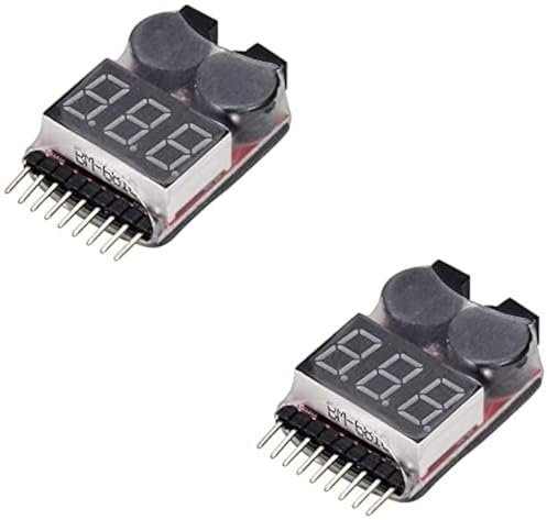 YUNIQUE DEUTSCHLAND 2 Stuck Buzzer 1S - 8S Lipo Alarm Warner Schutz Checker Voltage Buzzer Pieper 1S 2S 3S