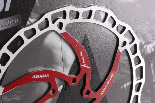 ASHIMA Unisex-Adult Disco Freno ARO-08 Ultralight 180mm x 112gr Rosso, Nero, one Size