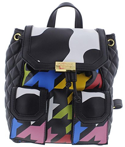 Moschino Boutique Rucksack, Schwarz Multikolor