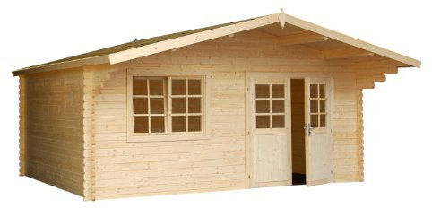 Palmako Blockbohlenhaus Britta 14,6 40 mm natur