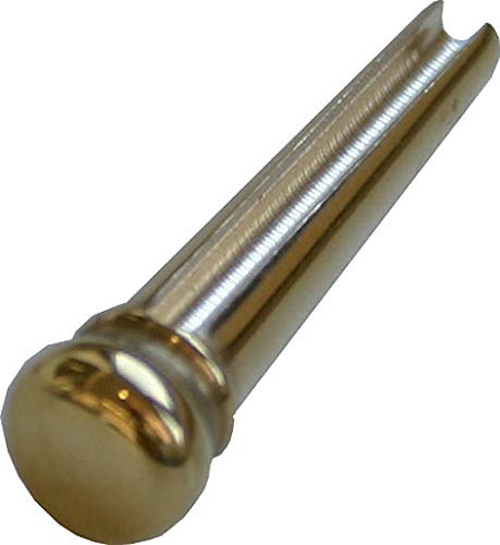 John Pearse® »KINGPINS™ - GUITAR BRIDGE PINS - BRASS - PLAIN« Bridge Pins pour guitare - 6 Pièces - Laiton - Plain Brass