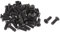 sourcingmap M5 x 12 mm tête fraisée cruciforme nylon noir vis 50pcs