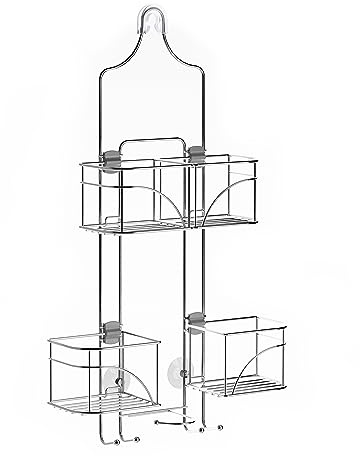 Zenna Home, Chrome Expandable Over-The-Shower Caddy