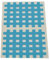 Medicalcorner24 Kinseologie Gittertape 5,2 cm x 4,4 cm 10 Bögen in Blau, Cross Patches, Cross Tape
