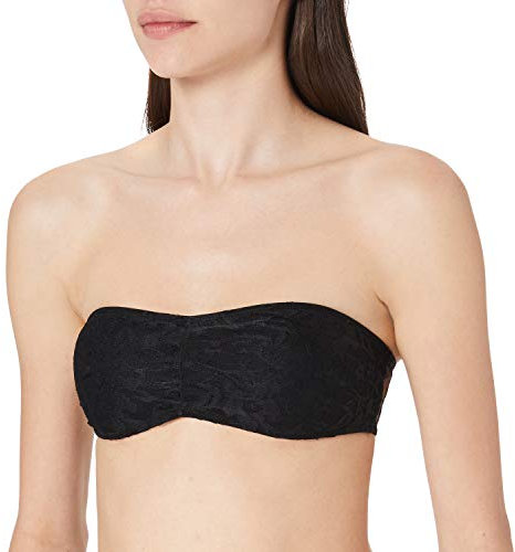 Urban Classics Ladies Laces Bandeau, Top Mujer, Negro (Black 00007), S